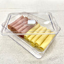 Porta Frios Acrílico 1600ml Retangular com Controle de Umidade – Qualyplas