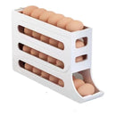 Porta-Ovos Deslizante de 4 Camadas: Organizador Automático para Geladeira (A Solução Inteligente Contra Quebras e Desperdício)