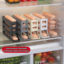 Porta-Ovos Deslizante de 4 Camadas: Organizador Automático para Geladeira (A Solução Inteligente Contra Quebras e Desperdício)