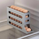 Porta-Ovos Deslizante de 4 Camadas: Organizador Automático para Geladeira (A Solução Inteligente Contra Quebras e Desperdício)