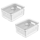 Organizadores de Geladeira em Acrílico com Drenagem 2.2L: O Fim do Desperdício e o Segredo de Vegetais Frescos por Mais Tempo