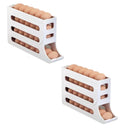 Porta-Ovos Deslizante de 4 Camadas: Organizador Automático para Geladeira (A Solução Inteligente Contra Quebras e Desperdício)
