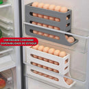 Porta-Ovos Deslizante de 4 Camadas: Organizador Automático para Geladeira (A Solução Inteligente Contra Quebras e Desperdício)