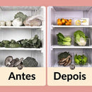 Organizador Multiuso Porta-Latas Deslizante em Acrílico: Solução Empilhável para Geladeira e Armário (O Fim das Latas Rolando e a Máxima Eficiência)