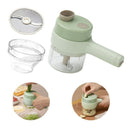 Triturador e Cortador Elétrico Multifuncional de Mão: Pique Vegetais, Carnes e Alho em Segundos (O Fim da Faca e do Esforço Manual)