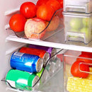 Organizador Multiuso Porta-Latas Deslizante em Acrílico: Solução Empilhável para Geladeira e Armário (O Fim das Latas Rolando e a Máxima Eficiência)