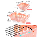 Cesto Organizador Retrátil e Ajustável (Gaveta Extra): A Solução Inteligente para Ganhar Espaço Vertical na Geladeira e Armários