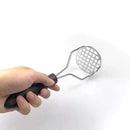 Amassador de Batatas, Legumes e Feijão PREMIUM em Aço Inox com Cabo Ergonômico (O Segredo da Textura Lisa e Aveludada em Segundos)