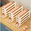 Porta-Ovos Deslizante de 4 Camadas: Organizador Automático para Geladeira (A Solução Inteligente Contra Quebras e Desperdício)