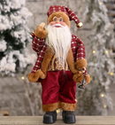 Boneco de Papai Noel Divertido (Alce/Boneco de Neve) para Janela/Árvore: Decoração Suspensa de Natal Interativa