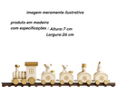 Trenzinho Locomotiva Retrô de Madeira: Enfeite de Natal Decorativo com Papai Noel (Peça Clássica e Durável)