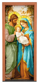 Capa de Porta de Natal Sublimada com Elástico: Transformação Instantânea e Sem Furos para a Entrada da Sua Casa (Veste Porta Padrão)