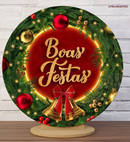 Capa de Porta de Natal Sublimada com Elástico: Transformação Instantânea e Sem Furos para a Entrada da Sua Casa (Veste Porta Padrão)