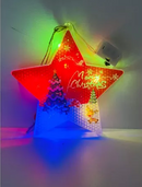 Cortina de Luz LED Decorativa Premium: Pisca-Pisca com Formatos de Presente, Estrela e Árvore (Transformação Mágica para Casa e Eventos)