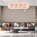 Papel de Parede 3D Losango Dourado (5m x 45cm): O Segredo da Geometria de Luxo para Renovar sua Sala ou Quarto Sem Sujeira e Sem Gastar com Mão de Obra