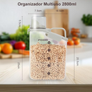 Pote Precision Flow: Organizador Hermético com Tampa Dosadora™