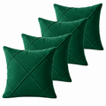Kit 4 Capas de Almofada Natalinas Premium – Suede Drapeado