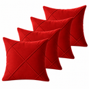 Kit 4 Capas de Almofada Natalinas Premium – Suede Drapeado