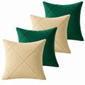Kit 4 Capas de Almofada Natalinas Premium – Suede Drapeado