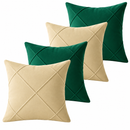 Kit 4 Capas de Almofada Natalinas Premium – Suede Drapeado