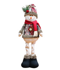 Boneco de Papai Noel Divertido (Alce/Boneco de Neve) para Janela/Árvore: Decoração Suspensa de Natal Interativa