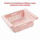 Cesto Gaveta Extra Inteligente: Otimizador de Geladeira Sem Furos™