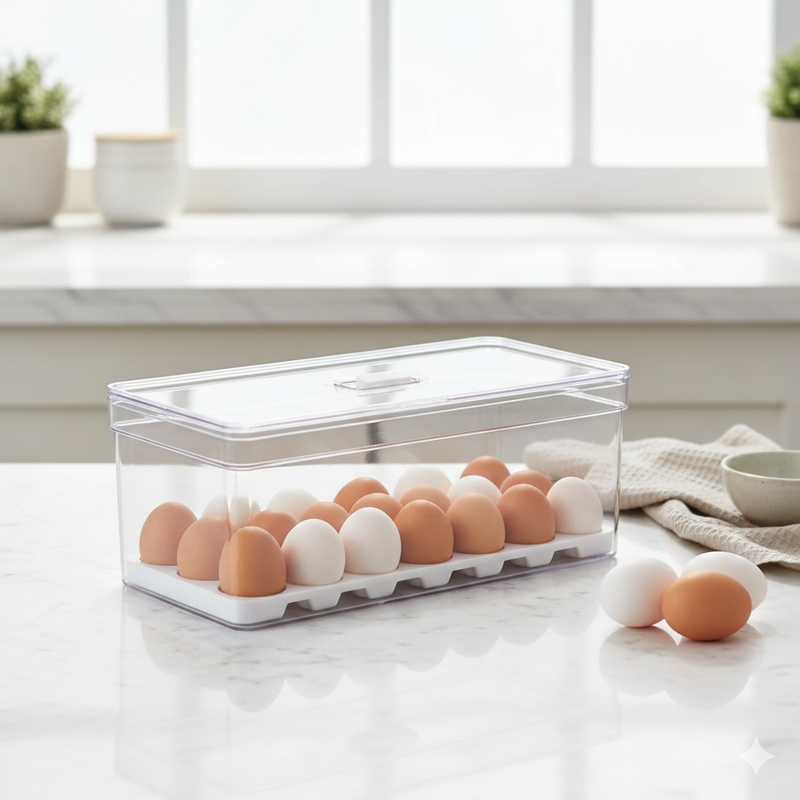 Maxi-Porta Ovos Crystal: Estação de Segurança para 42 Unidades™