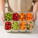 Caixa Organizadora Transparente Empilhável com Divisórias: Solução Multiuso para Geladeira e Despensa (O Fim da Bagunça de Itens Soltos)