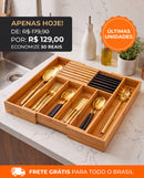 Organizador de Gavetas Adapt Express: Coleção Bambu Premium™