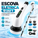 Power Clean 9 em 1: Escova Elétrica de Alta Performance™