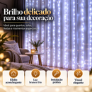 Cortina LED Premium 4x3m – 300 LEDs com Controle Remoto