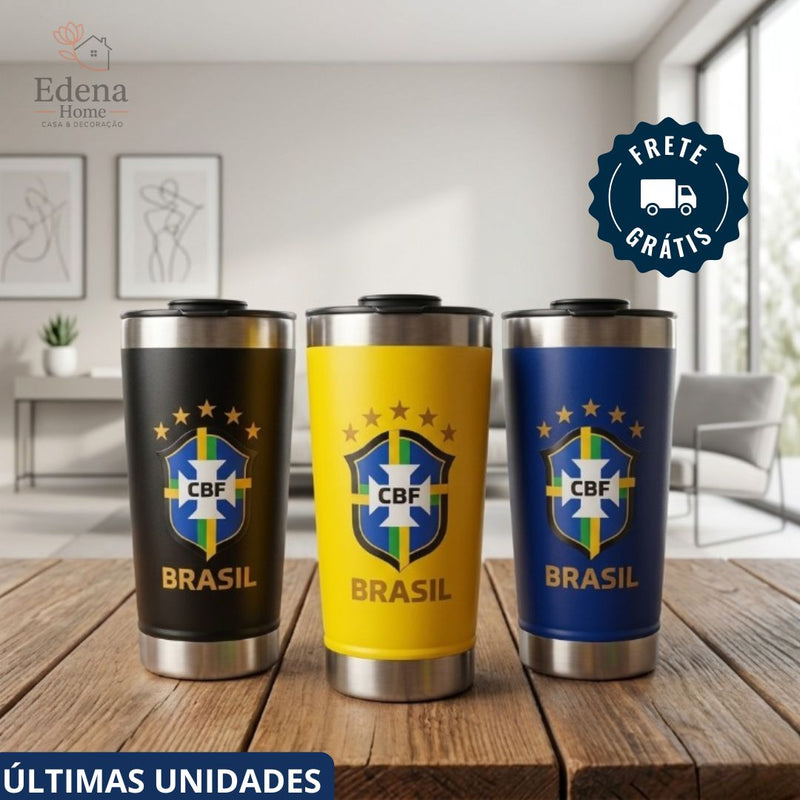 Copo Térmico Personalizado Inox 473ml Brasil