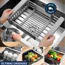 Escorredor Inteligente de Louça e Alimentos Retrátil em Inox