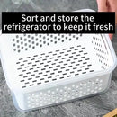 Kit 3 Potes Organizadores de Geladeira Gourmet Com Drenagem Smart