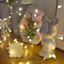 Luzes de Fogos de Artifício 10m/20m com 600 LEDs, Fio de Prata, Alimentada na Tomada com Controle Remoto, Decoração de Á
