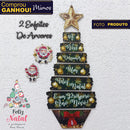 Árvore de Natal de Parede em MDF: Decoração Moderna, Rústica e Compacta (Ideal para Apartamentos e Portas)