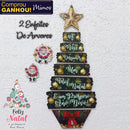 Árvore de Natal de Parede em MDF: Decoração Moderna, Rústica e Compacta (Ideal para Apartamentos e Portas)