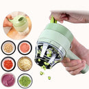 Triturador e Cortador Elétrico Multifuncional de Mão: Pique Vegetais, Carnes e Alho em Segundos (O Fim da Faca e do Esforço Manual)