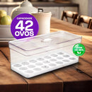 Maxi-Porta Ovos Crystal: Estação de Segurança para 42 Unidades™