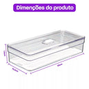 Kit Conserva Max 3,6L: Dupla de Organizadores Herméticos com Cesto™