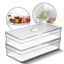 Kit Conserva Max 3,6L: Dupla de Organizadores Herméticos com Cesto™