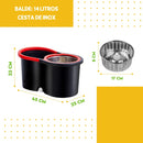 Mop Giratório Cleaner Profissional (Balde com Centrífuga 14L): O Sistema de Limpeza Que Garante o Chão Seco e Limpo Sem Tocar na Água Suja