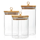 Kit Spice Glass Premium: Potes Herméticos em Borossilicato & Bambu™