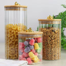 Kit Spice Glass Premium: Potes Herméticos em Borossilicato & Bambu™