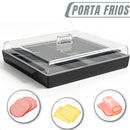 Porta-Frios Duplo com Divisória e Tampa: Pote Organizador Hermético para Presunto, Queijo e Bacon (O Segredo do Frescor Perfeito)