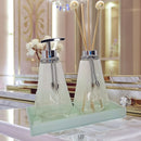 Combo Decor Lavabo Premium: Coleção Cristal & Ouro™ (300ml: Estação de Aromaterapia e Luxo)