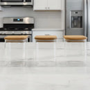 Potes Herméticos Organiza Glass: Coleção Bambu & Crystal™