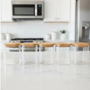Potes Herméticos Organiza Glass: Coleção Bambu & Crystal™