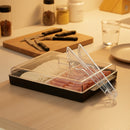 Porta-Frios Duplo com Divisória e Tampa: Pote Organizador Hermético para Presunto, Queijo e Bacon (O Segredo do Frescor Perfeito)