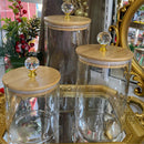 Kit Spice Glass Premium: Potes Herméticos em Borossilicato & Bambu™